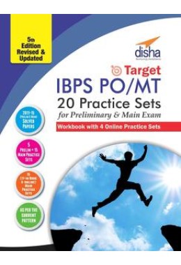 Target IBPS Bank Preliminary & Main PO/ MT Exam 20 Practice Sets Workbook- 16 in Book+ 4 Online